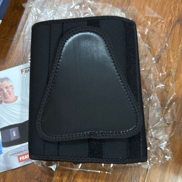 NWT Adjustable Back Brace Support Belt Lumbar Support Back Black Large / XL - Picture 6 of 11